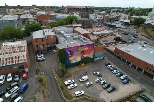 Just Another Agency - Ballarat Art Incubator Mural - Chuck Mayfield