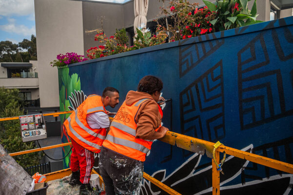 Just Another Agency – New-Natural Murals - Station Street Murals - David Lee Pereira and Amina Briggs