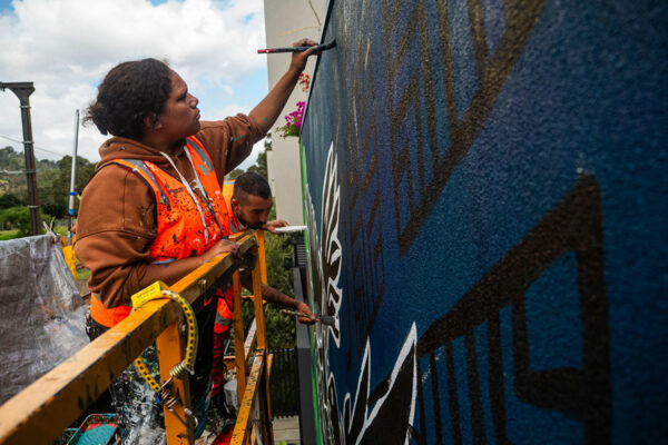 Just Another Agency – New-Natural Murals - Station Street Murals - David Lee Pereira and Amina Briggs