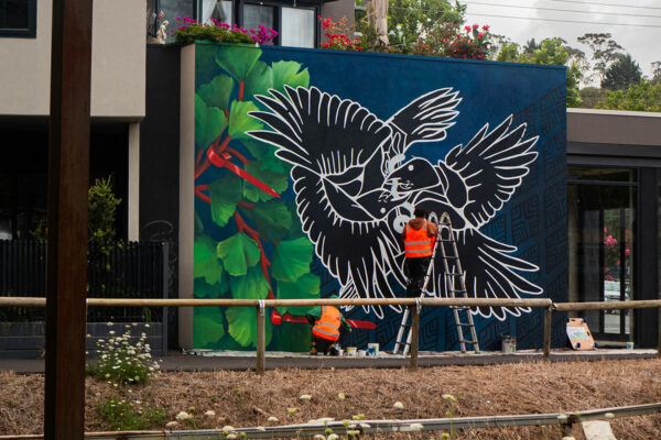 Just Another Agency – New-Natural Murals - Station Street Murals - David Lee Pereira and Amina Briggs